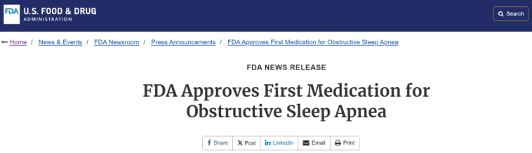 Tirzepatide's approval for the OSA indication